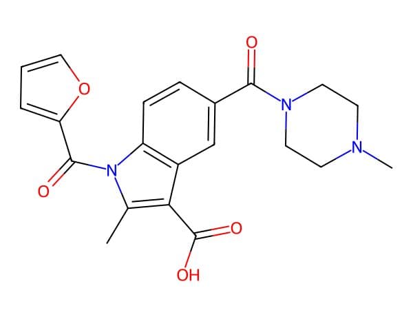A virtual lead candidate rendered in Octara Drug